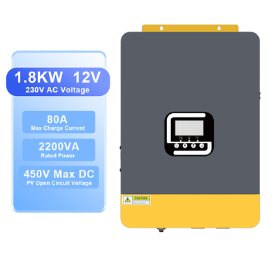 Giá tốt. Bộ biến tần năng lượng mặt trời lai MPPT 12V 2200VA Sóng sin chuẩn trực tuyến