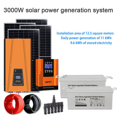 Giá tốt. OEM & ODM 3KW Solar System Kit với pin lưu trữ & Bảng đơn tinh thể cho quan hệ đối tác B2B trực tuyến