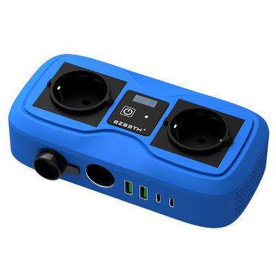 Giá tốt. Bộ biến tần điện xe hơi 200W với màn hình LCD và cắm bật thuốc lá kép, 2 cổng USB và ổ cắm AC, 12V đến 220V Đổi sóng sinus trực tuyến