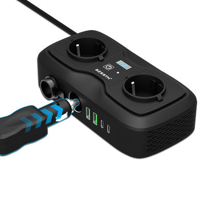 Giá tốt. Bộ chuyển đổi điện trên ô tô DC sang AC 200W | Bộ chuyển đổi 12V sang 220V với Ổ cắm phổ thông EU & Chứng nhận CE trực tuyến