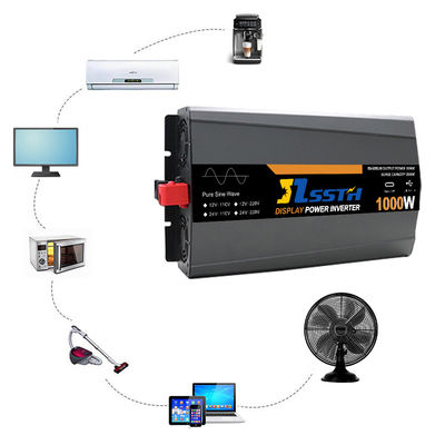 Chuyển đổi điện tần số cao 1000W Với màn hình LCD DC 12V 24V AC 110V 220V 230V