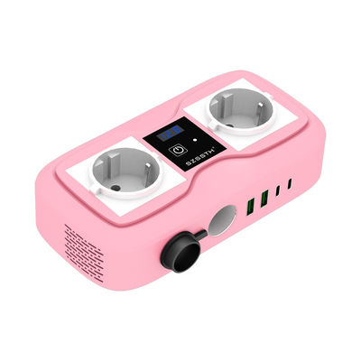 Giá tốt. 200W Xe 12v đến 220v Inverter Cigarette Lighter Power Inverter Với 2 cổng sạc USB trực tuyến
