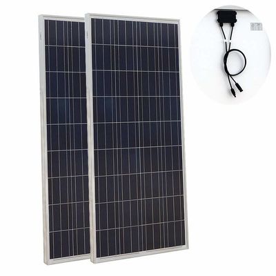 Tùy chỉnh điện áp DC24V 48V Poly Solar Panel 200W 300 400 Watt
