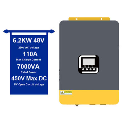 6200W 48VDC Inverter năng lượng mặt trời gia đình với bảo vệ quá tải sóng âm thanh tinh khiết