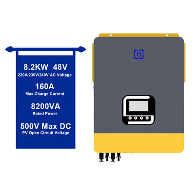 8.2KW 48V sóng sinus Off Grid Inverter năng lượng mặt trời tất cả trong một bộ sạc năng lượng mặt trời Inverter