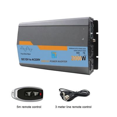 2kw 2000W Sine Wave Pure Charger Inverter Điện áp cao cắt phạm vi 14.8V / 31V