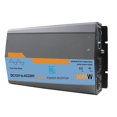 3000W Tần số cao Chuyển đổi sóng sinus tinh khiết 12V 220V Loại đầu ra Đơn lẻ MTS