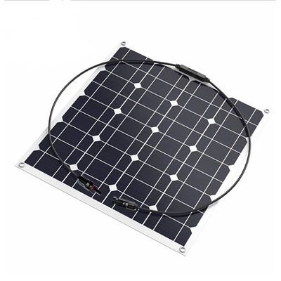 Đĩa năng lượng mặt trời nhỏ mạnh 12v 50w Đĩa năng lượng mặt trời đơn tinh thể bán linh hoạt
