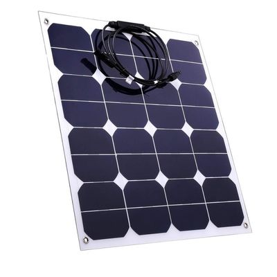 Dải năng lượng mặt trời linh hoạt 18v 50w Bộ sợi mỏng mềm cong tấm năng lượng mặt trời C60 Cell