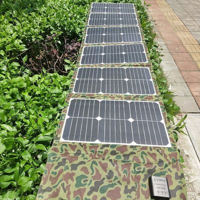 Đĩa năng lượng mặt trời gấp có thể mang theo 120w 100w Đĩa năng lượng mặt trời gấp cho đi bộ đường dài ngoài trời
