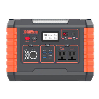 AC220v/240v/110v 1000W Trạm điện di động Điện tử năng lượng mặt trời khẩn cấp thông minh
