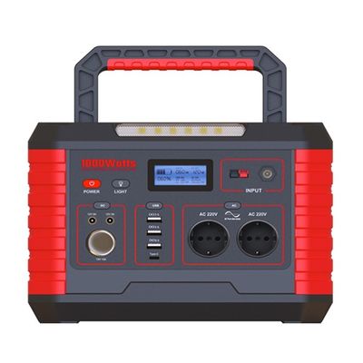 OEM 1000 Watt Trạm điện di động TYPE-C Output QC3.0 18W Cho sạc nhanh