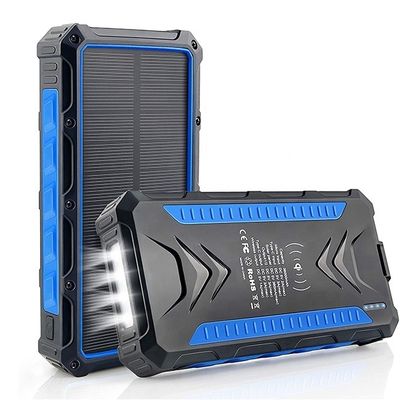 Sạc nhanh không dây năng lượng mặt trời Ngân hàng pin 30000mAh Capacity cao