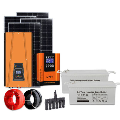 OEM ODM 3Kw hệ thống mặt trời Kit với pin lưu trữ và các tấm Silicon đơn tinh thể
