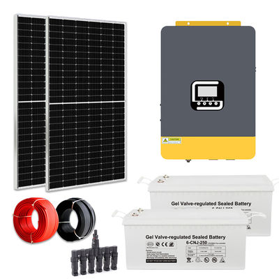 2kw Home On Off Grid Hệ thống năng lượng mặt trời 120V/220V/230V/240V Điện áp điều chỉnh