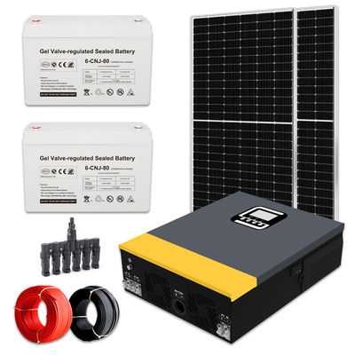 Hệ thống năng lượng mặt trời 1kw Off Grid với tấm pin mặt trời Silicon đơn tinh thể