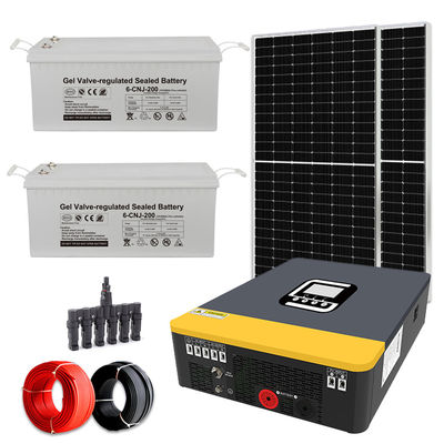 Hệ thống năng lượng mặt trời hoàn chỉnh 100-240V có thể điều chỉnh điện áp 3KW Off Grid với bộ điều khiển MPPT