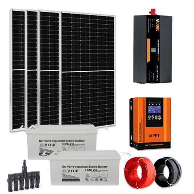 50Hz/60Hz 3000W Home Off Grid Hệ thống tấm pin mặt trời 3kw Inverter Hệ thống năng lượng mặt trời