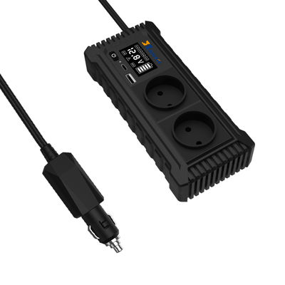 Máy biến áp điện ô tô 200W Động tay 12V đến 110V 220V Pure Sine Wave