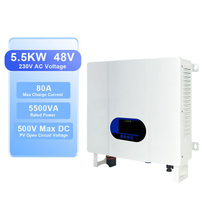 5000W 48V DC đến AC 110V 220V Off Grid Hybrid Inverter với bảo vệ quá tải và phạm vi nhiệt độ lưu trữ