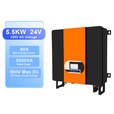 Bộ điều khiển năng lượng mặt trời MPPT 48V DC đến 110V 220V 230V Pure Sine Wave Solar Hybrid Inverter để chuyển đổi năng lượng