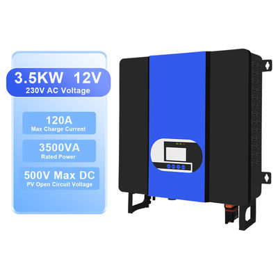 Máy biến đổi năng lượng mặt trời lai nhẹ 24V DC đến 110V 220V 230V Pure Sine Wave Solar Hybrid với bộ điều khiển năng lượng mặt trời MPPT