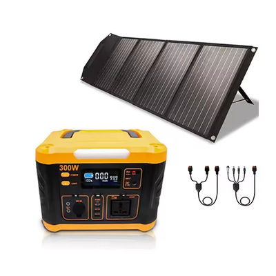 Đài pin dự phòng di động 300W Trạm điện mặt trời Trạm điện mini