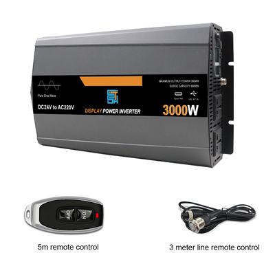 Giá tốt. Bộ biến tần sóng sinus tinh khiết 3KW 12V / 24V / 48V đến 110V / 220V 3000W trực tuyến