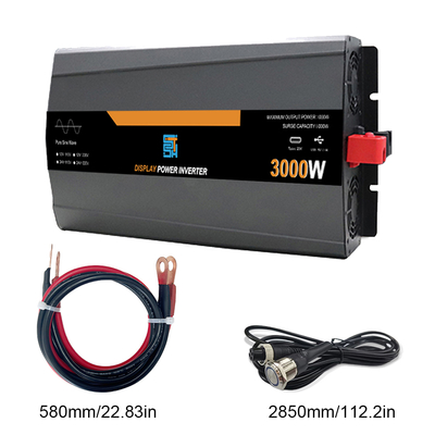 Giá tốt. Bộ biến tần sóng sin chuẩn 3KW 12V/24V sang 220V công suất đỉnh 6000W trực tuyến