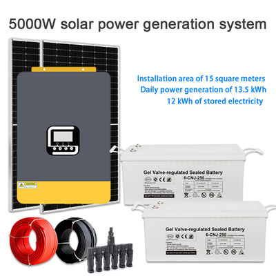Giá tốt. High Efficiency 5KW Home Solar Power System – Off Grid Hybrid 5000W Panel Kit trực tuyến