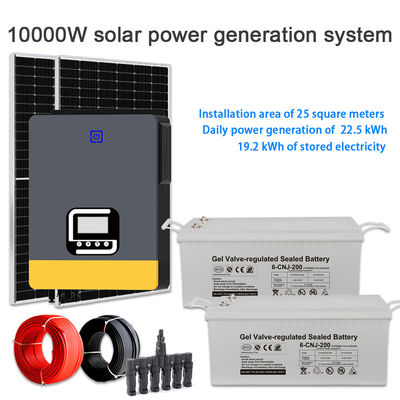 Giá tốt. Giải pháp năng lượng gia đình: Hệ thống năng lượng mặt trời lai 10KW với pin lưu trữ GEL để ngăn chặn mất điện và tối đa hóa năng lượng mặt trời trực tuyến