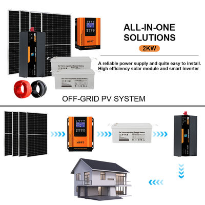 Giá tốt. 2KW Complete Off-Grid Solar Kit for Home | Includes Mounting System & Solar Panels trực tuyến