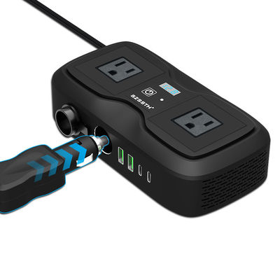Giá tốt. Trung tâm sạc xe tối ưu: Máy biến đổi GaN 200W với 4 cổng USB & ổ cắm AC. Điện & sạc nhanh tất cả các thiết bị trên đường trực tuyến