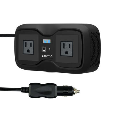 Giá tốt. Bộ đổi nguồn trên ô tô GaN 200W & Sạc nhanh | 12V sang 220V Sóng sin điều chỉnh AC + USB kép QC3.0 & PD trực tuyến